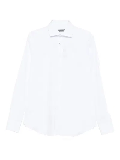 Corneliani Long-sleeve Button-down Shirt In Red