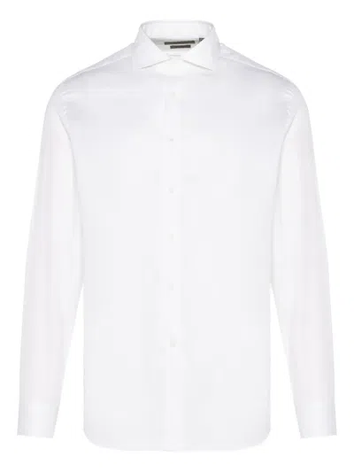 Corneliani Long-sleeve Button-down Shirt In White