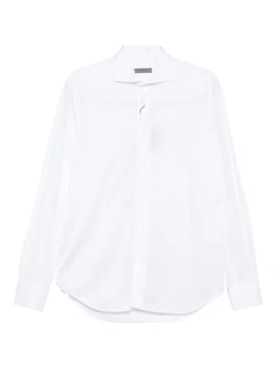 Corneliani Long-sleeve Buttoned-up Shirt In White