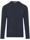 Corneliani Crew-neck Cotton T-shirt In Blue