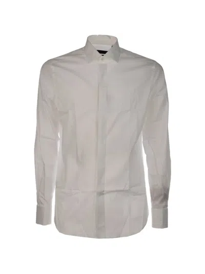 Corneliani Long-sleeve Shirt In White