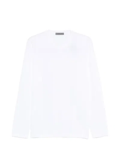 Corneliani Klassisches Langarmshirt In White