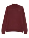 Corneliani Long-sleeve Wool Sweater In Red