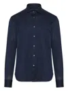 Corneliani Long-sleeved Button-fastening Shirt In Blue