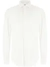 Corneliani Button-down White Shirt With Soft Stretch Fabric In White