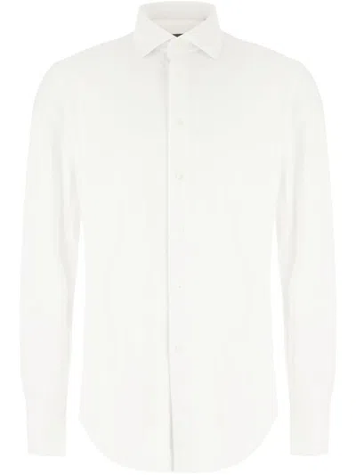 CORNELIANI CORNELIANI LONG SLEEVES SHIRT IN WHITE