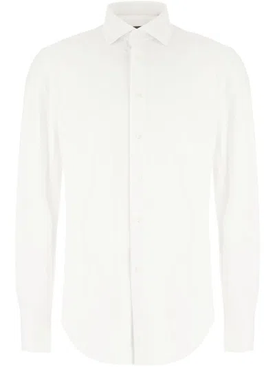 CORNELIANI LONG SLEEVES SHIRT IN WHITE