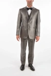Corneliani Lurex 3-piece Waistcoat Suit With Peak Lapel