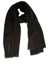 Corneliani Luxurious Wool Scarf With Sophisticated Finish And Frayed Edges In Multicolor