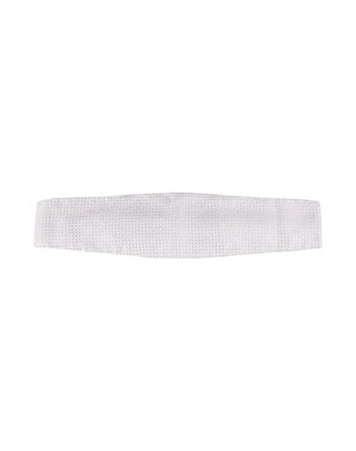 Corneliani Man Belt Grey Size Onesize Silk In Gray