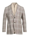Corneliani Layered Single-breasted Blazer In Brown
