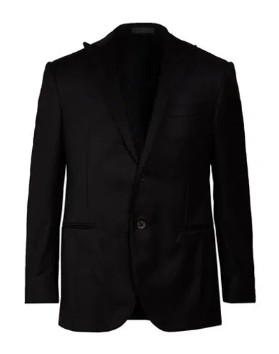 Corneliani Man Blazer Black Size 40 Virgin Wool
