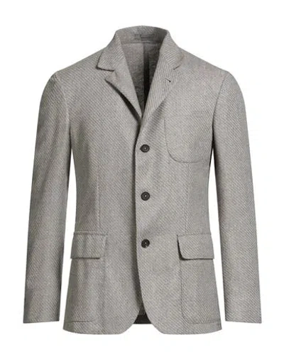 Corneliani Man Blazer Light Grey Size 46 Virgin Wool, Silk, Cashmere