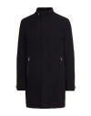 Corneliani Man Coat Midnight Blue Size 42 Nylon, Elastane In Blue