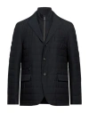 Corneliani Man Jacket Midnight Blue Size 48 Virgin Wool, Polyamide, Elastane, Polyester In Black