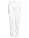 Corneliani Man Jeans White Size 36 Cotton, Elastane In White