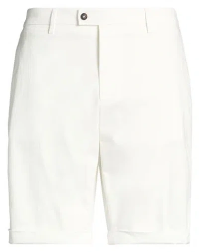 Corneliani Man Shorts & Bermuda Shorts White Size 38 Lyocell, Cotton, Refibra