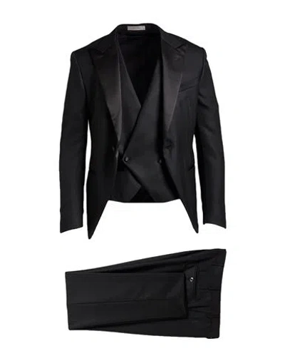 Corneliani Man Suit Black Size 42 Wool