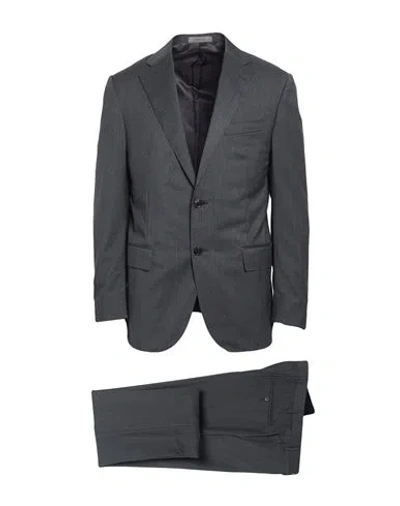 Corneliani Man Suit Grey Size 38 Virgin Wool In Gray