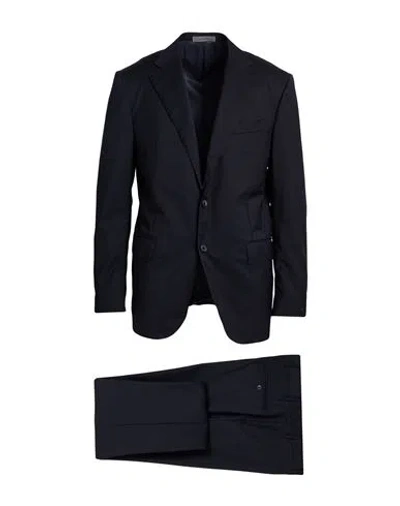 Corneliani Man Suit Midnight Blue Size 42 Virgin Wool