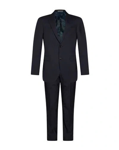 Corneliani Man Suit Navy Size 38 Virgin Wool