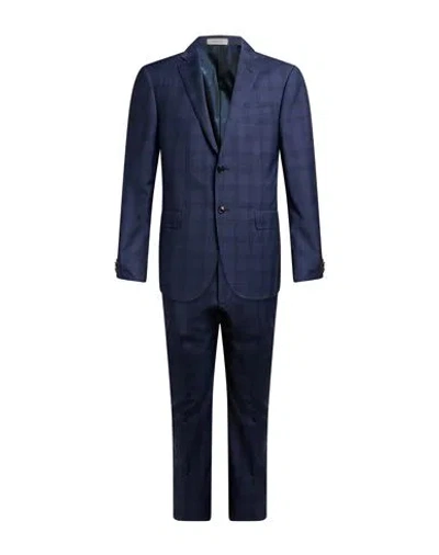 Corneliani Man Suit Navy Size 40 Virgin Wool