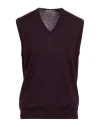Corneliani Man Sweater Burgundy Size 44 Virgin Wool In Red
