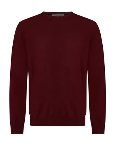 Corneliani Man Sweater Burgundy Size 44 Virgin Wool In Brown