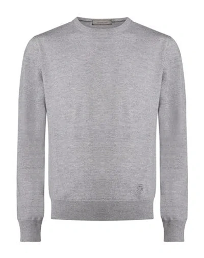 Corneliani Man Sweater Grey Size 38 Virgin Wool In Gray