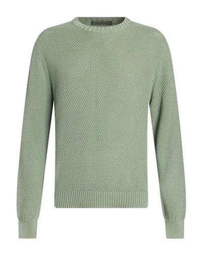 Corneliani Man Sweater Light Green Size 46 Cotton