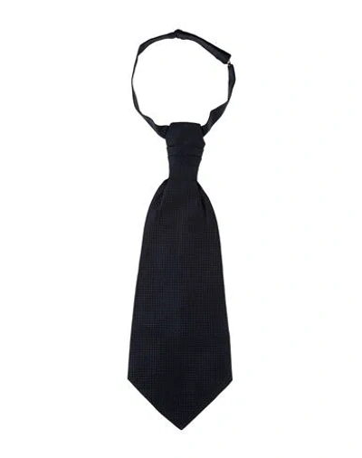 Corneliani Man Ties & Bow Ties Midnight Blue Size - Silk In Black