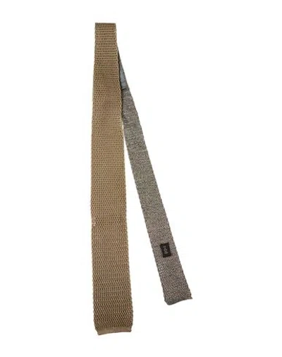 Corneliani Man Ties & Bow Ties Sand Size - Silk In Green