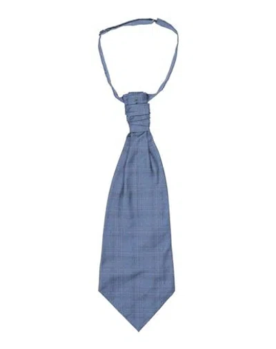 Corneliani Man Ties & Bow Ties Slate Blue Size - Silk