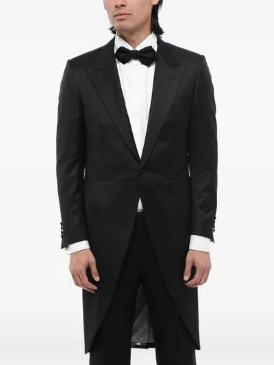 Corneliani Mantua Peak-lapel Jacket In Black
