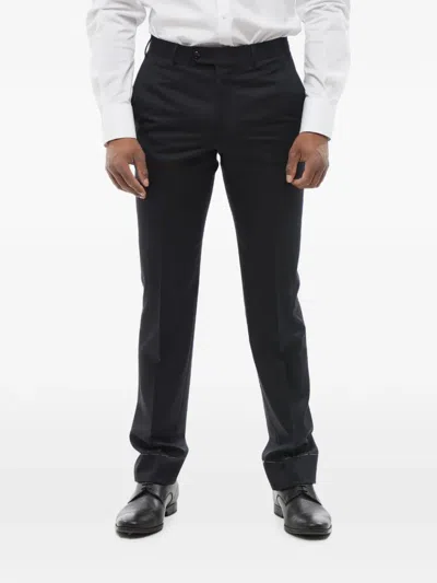 Corneliani Mantua Wool Trousers In Black