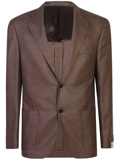 CORNELIANI MÉLANGE-EFFECT BLAZER