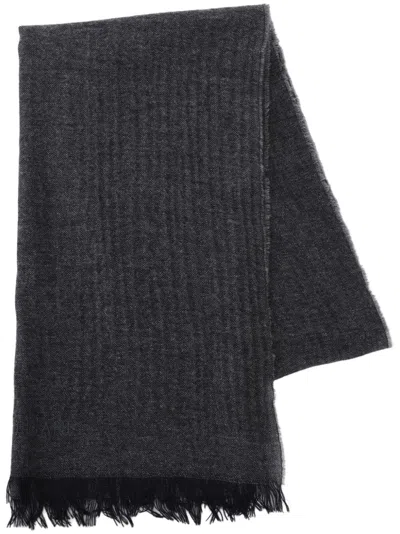 Corneliani Mélange-effect Scarf In Grey