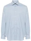 Corneliani Mélange Shirt In Blue