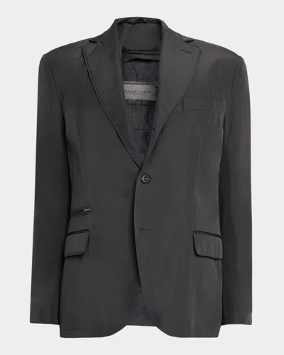 Corneliani Men & Apos;s Technical Fabric Single-breasted Blazer In Gray