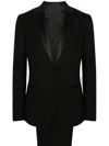 Corneliani Single-breasted Dinner Suit In Black