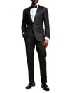 Corneliani Men's Solid Peak-lapel Tuxedo In Black