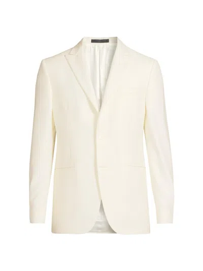 Corneliani Men's Peak-lapel Tailored Jacket In White