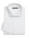 Corneliani Men's Performance Stretch-nylon Shirt In Red