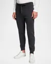 Corneliani Men's Solid Track Suit Pants In Charcoal