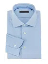 Corneliani Men's Stretch Performance Shirt In Blue