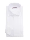 Corneliani Men's Stretch-fabric Button-front Shirt In White