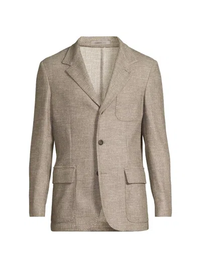 Corneliani Men's Virgin Wool-blend Blazer In Neutral