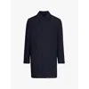 Corneliani Single-breasted Button-fastening Coat In Navy