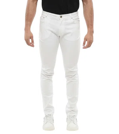Corneliani Men White Solid Slim Trousers