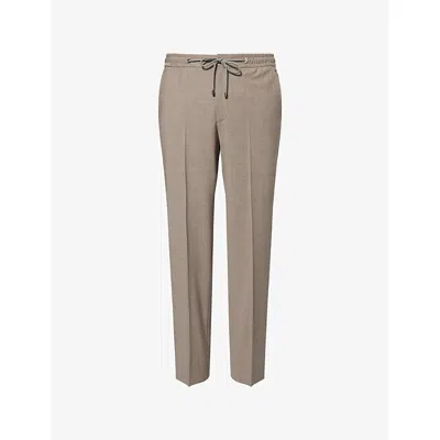 Corneliani Mens  Slim-leg Drawstring Cotton-blend Trousers